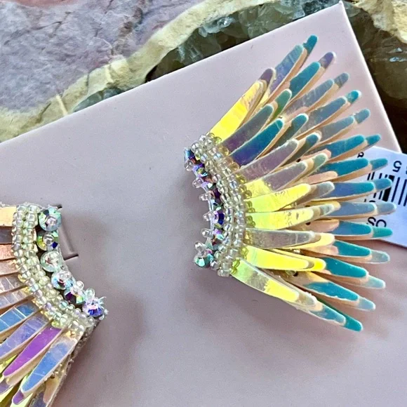 πΊπHPππΊ NWT Mignonne Gavigan Mini Madeline Earrings Sunset - Picture 10 of 16